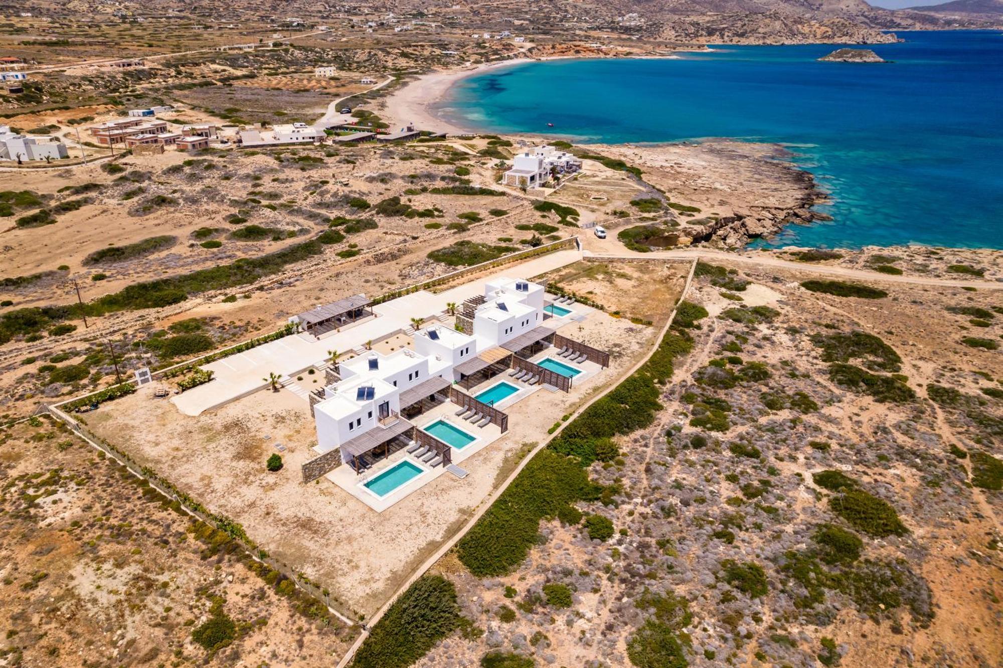 Cato Agro 4, Seafront Villa With Private Pool Afiártisz Kültér fotó