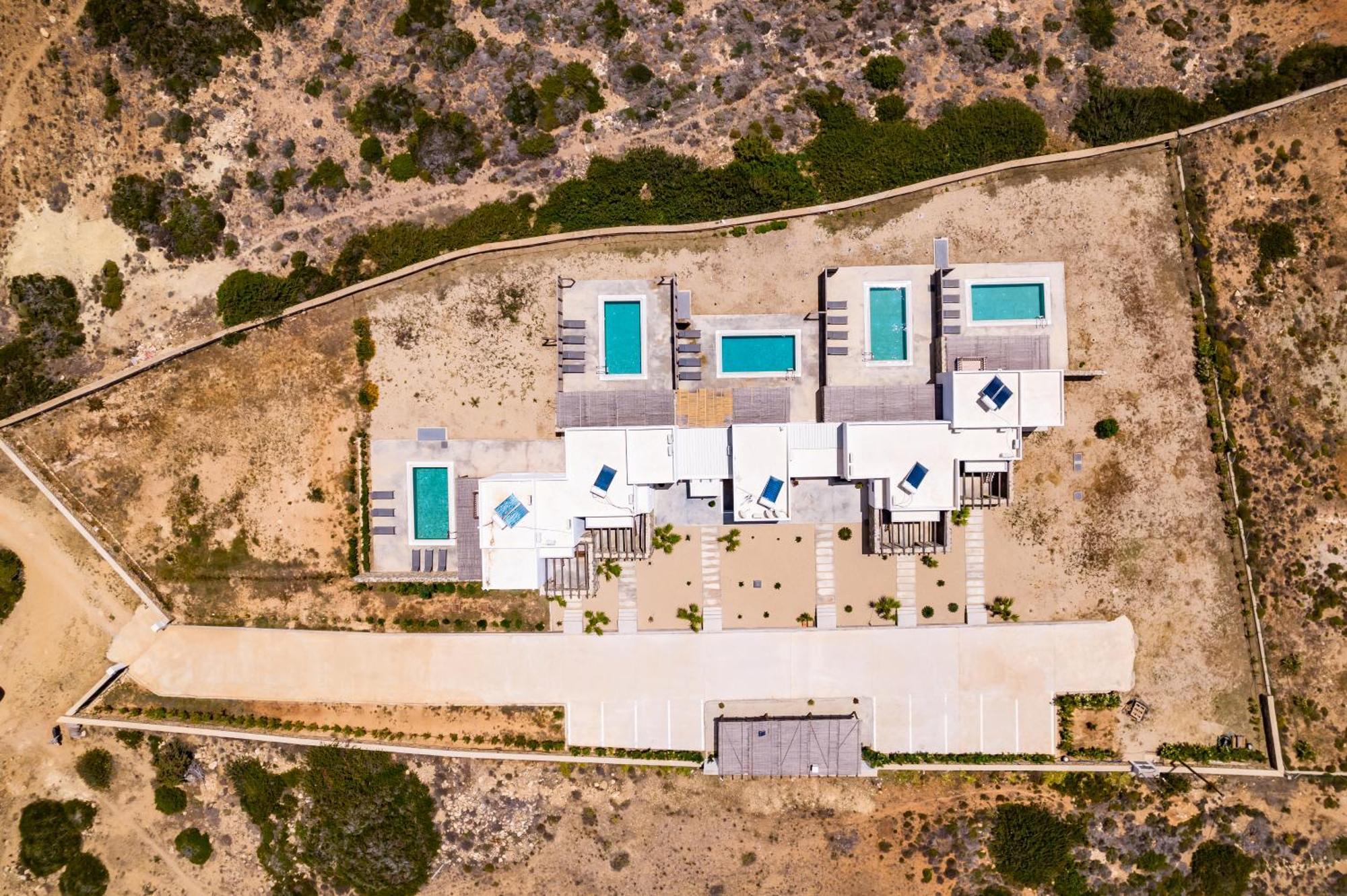 Cato Agro 4, Seafront Villa With Private Pool Afiártisz Kültér fotó