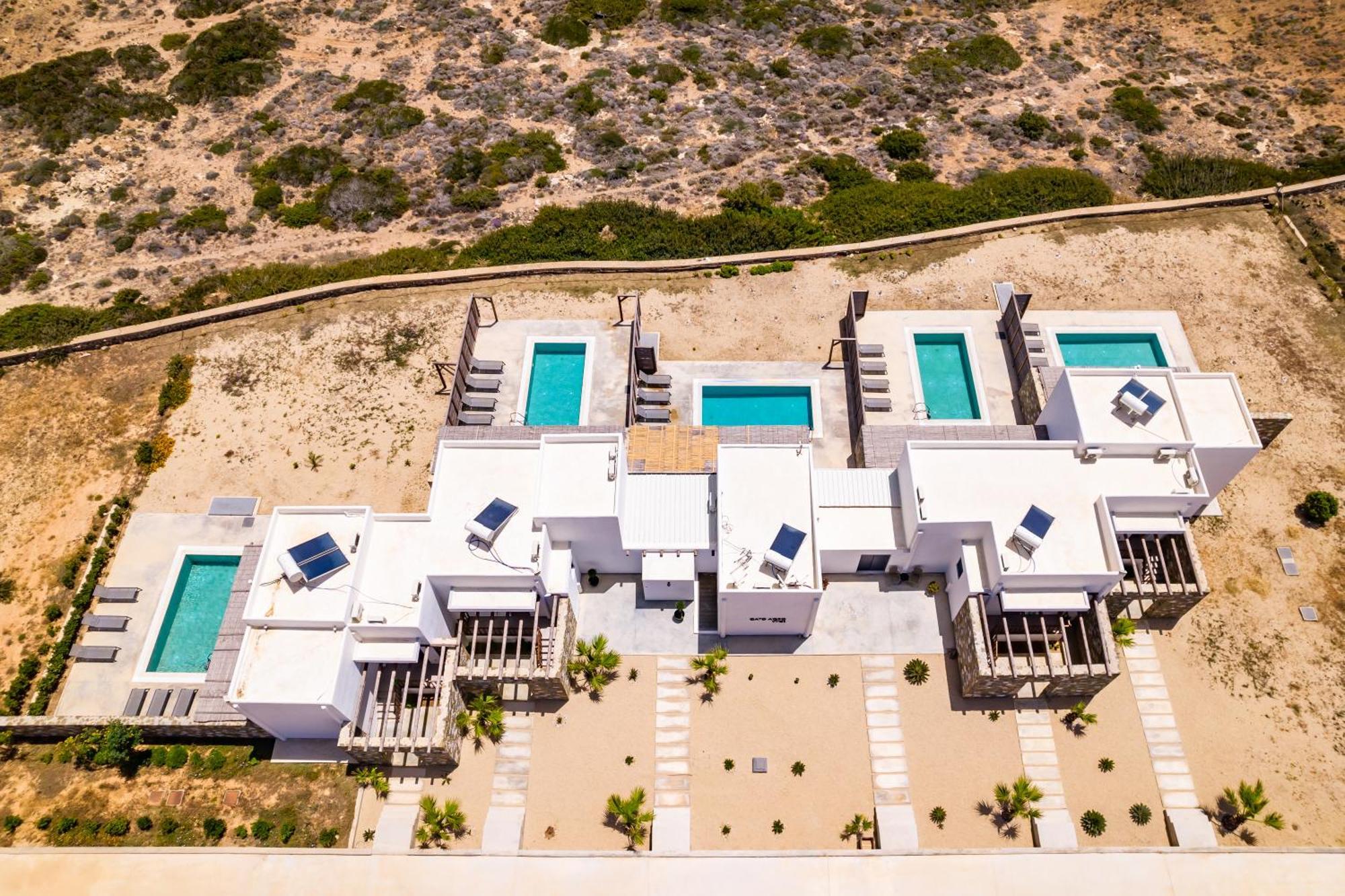 Cato Agro 4, Seafront Villa With Private Pool Afiártisz Kültér fotó